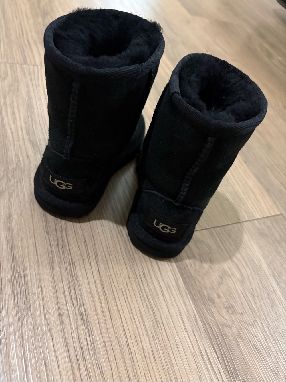 UGG Kids Black Classic Short Boots